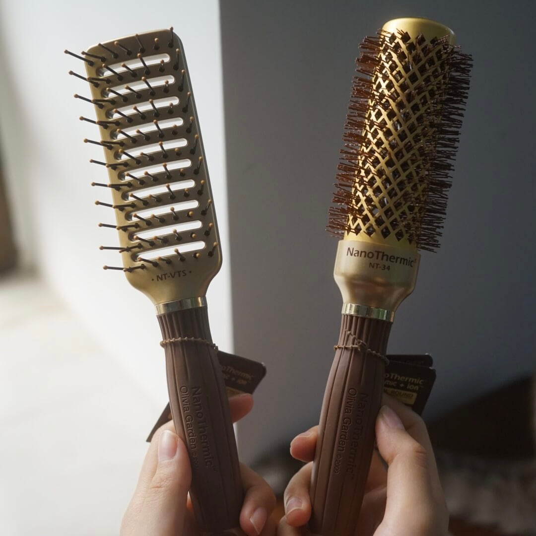 Olivia Garden NanoThermic Ceramic + Ion Shaper Vent brush Nt-vts 納米陶瓷離子造型髮梳