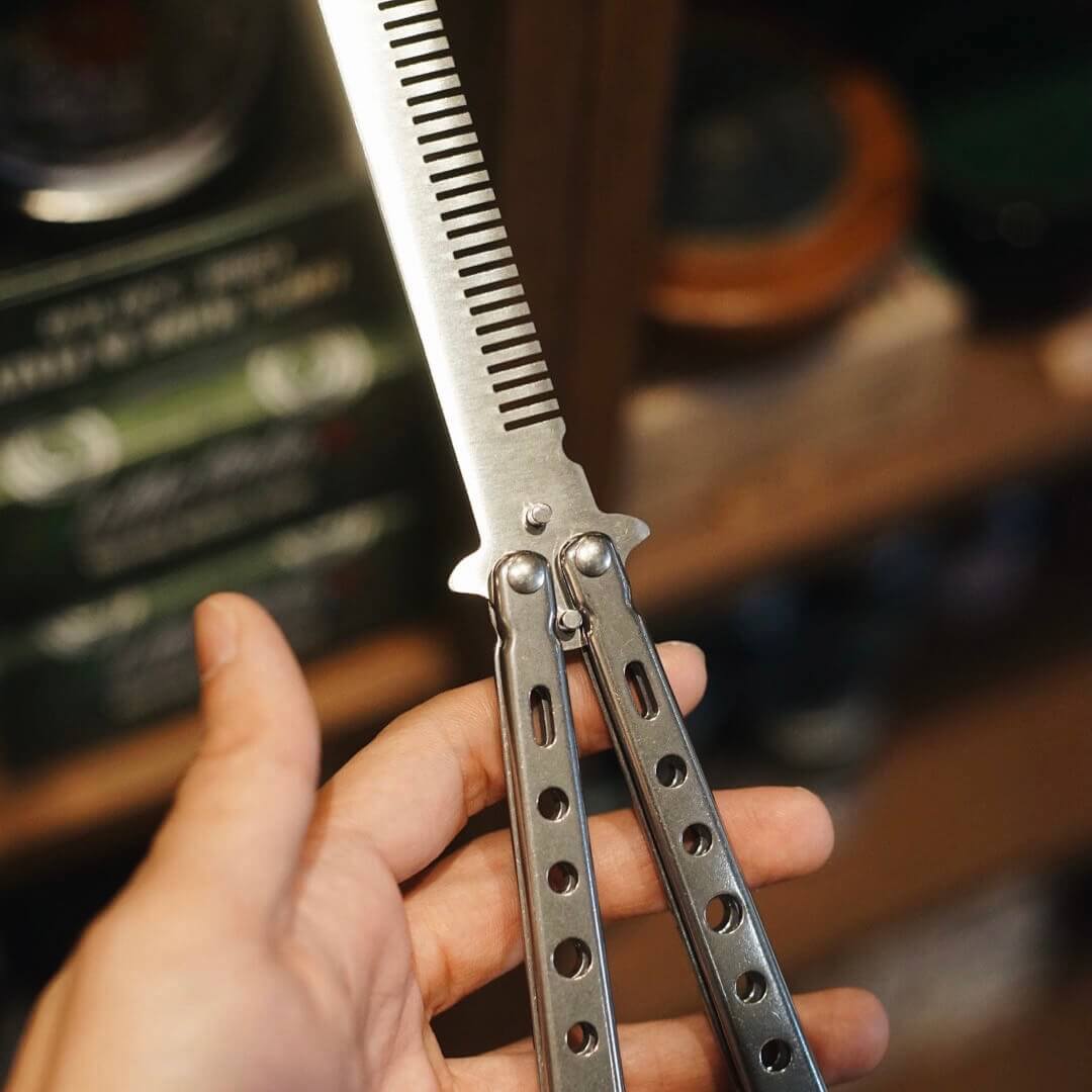 Butterfly comb (silver)