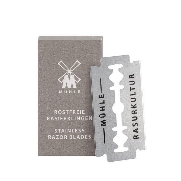 German MUHLE stainless steel razor blades (pack of 10 pieces) / one piece (pack of 200 pieces)