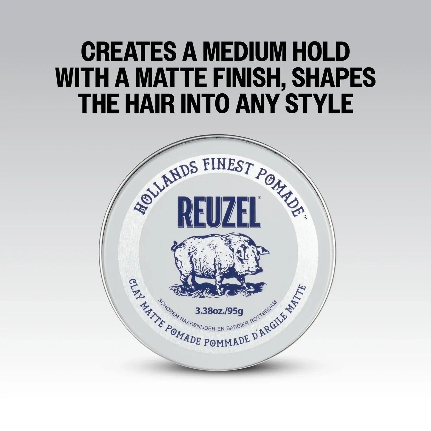 REUZEL Concrete Hold Matte Pomade 3.38oz 強力啞光水性髮蠟