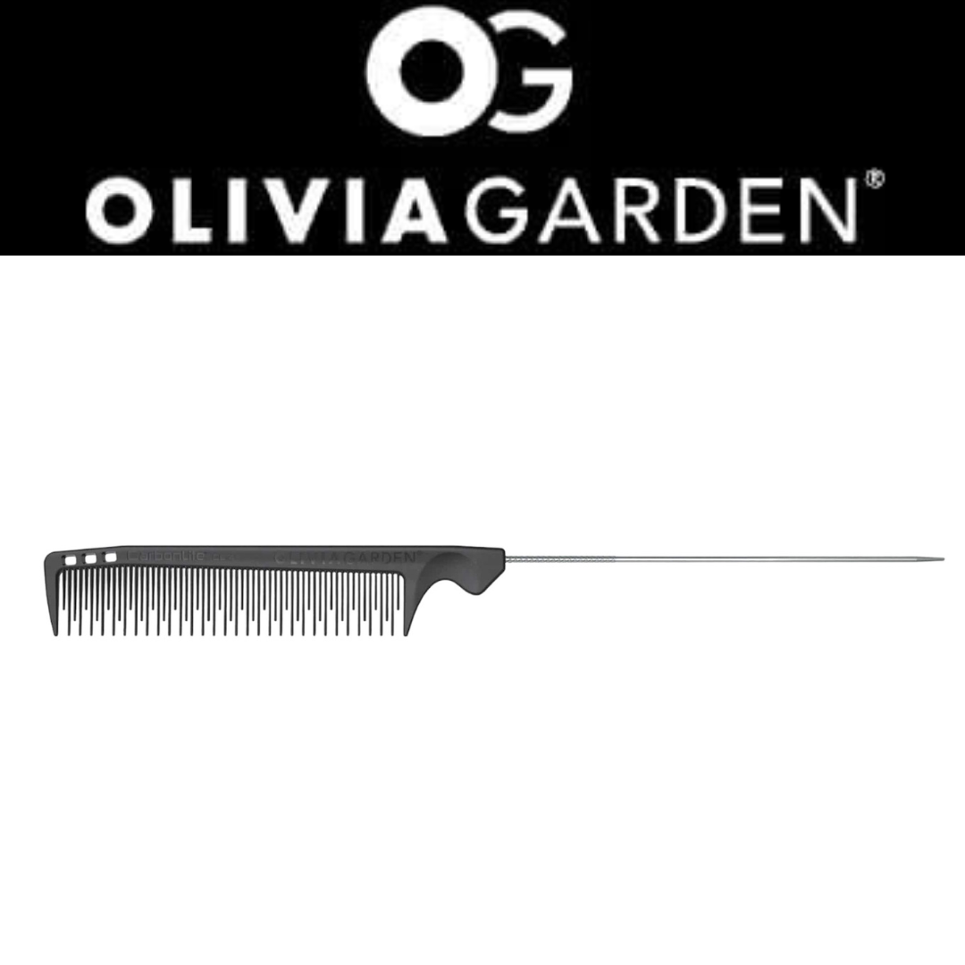 Olivia Garden Carbonlite Metal Tail Teasing Comb CL-4