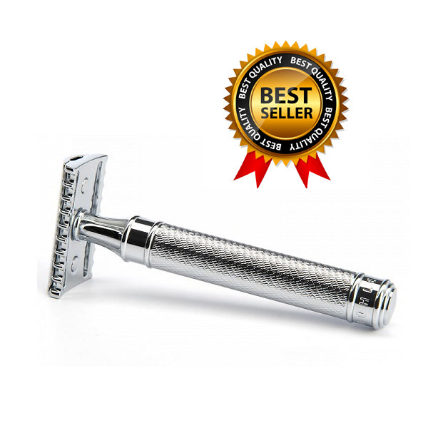 German MUHLE R41 Chrome Silver Shaver Recommended for Thick Beards