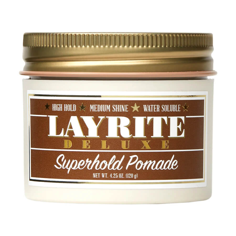 Layrite Superhold Pomade 4.25oz 中高光澤凌亂濕潤感髮蠟