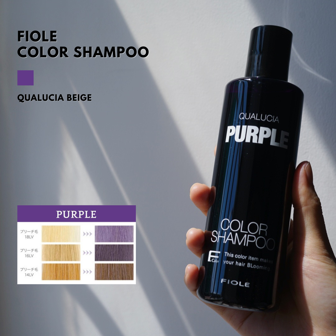 FIOLE QUALUCIA COLOR SHAMPOO Color Protecting, Color Replenishing and Anti-Yellowing Shampoo