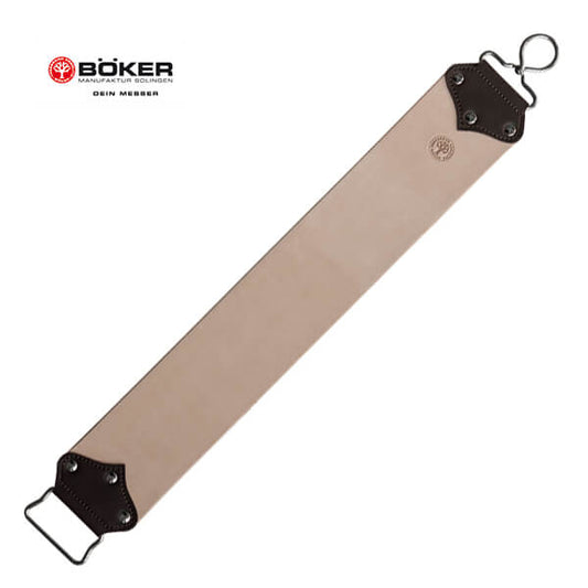 German Boker Razor Strop Russian leather knife belt extended and widened (Extra Wide) comes with free leather care cream