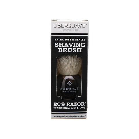 Ubersuave Eco-Razor 520 Coffee Tortoiseshell Resin Shaving Brush (Synthetic Silvertip)咖啡玳瑁樹脂剃須刷（合成銀尖）