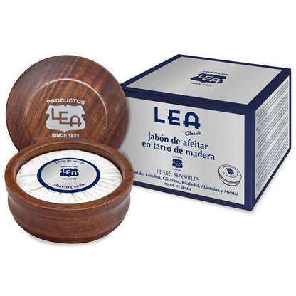 LEA Shaving Soap in wooden bowl